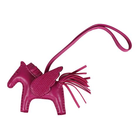 hermes rose pourpre rodeo|Hermes Rose Pourpre Pegasus Rodeo Touch Bag Charm PM.